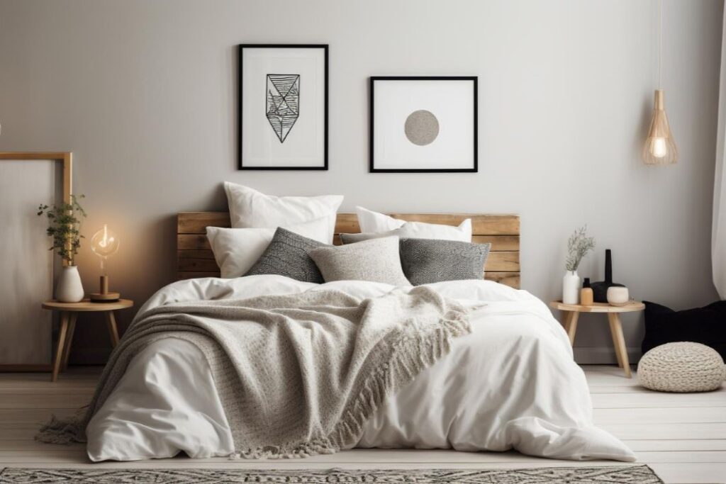 sypialnia w stylu skandynawskim Obraz autorstwa stockgiu na Freepik